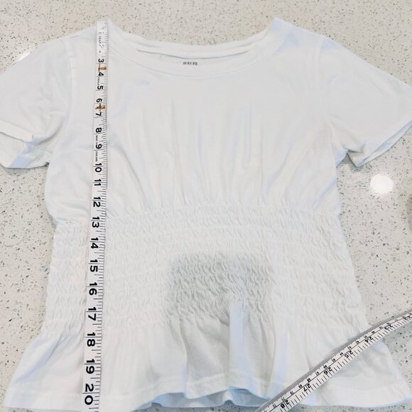 Maeve by Anthropologie White cotton Top, - Picture 4 of 6